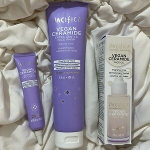 PACIFICA 3 pc Vegan Ceramide Skincare Bundle lot sensitive skin fragrance free